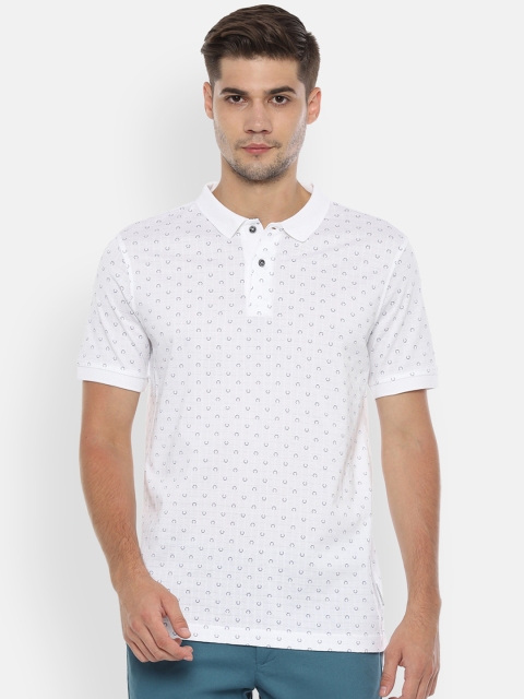 

Van Heusen Sport Men White Printed Polo Collar T-shirt