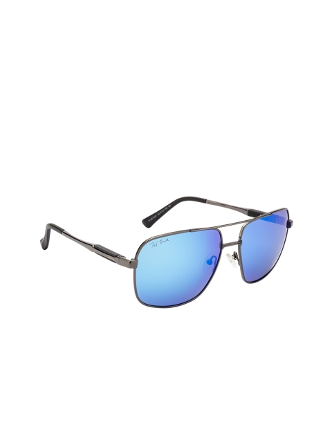

Ted Smith Unisex Aviator Sunglasses TS-P201937_BLU, Blue