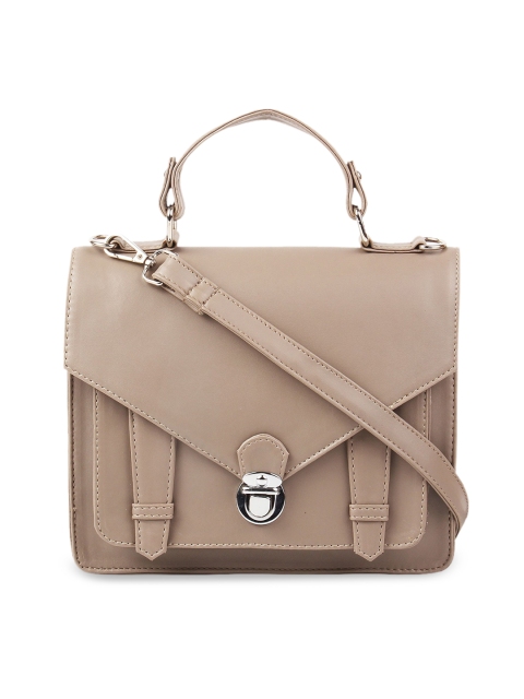 

Toteteca Beige Solid Satchel
