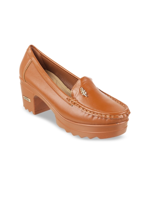 

Metro Women Tan Orange Solid Pumps