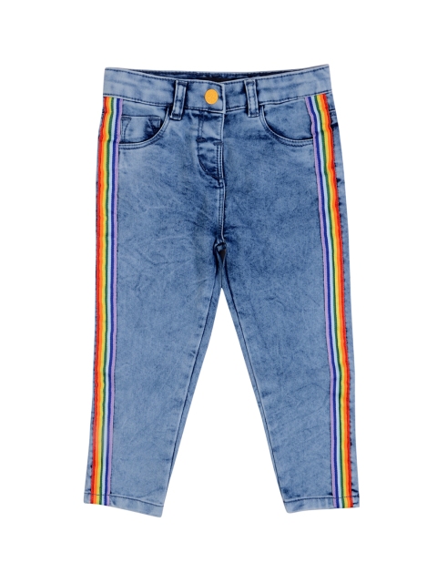 

TALES & STORIES Girls Blue Slim Fit Mid-Rise Clean Look Jeans