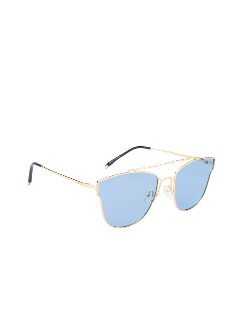 

Ted Smith Unisex Blue Aviator Sunglasses TS-P201947