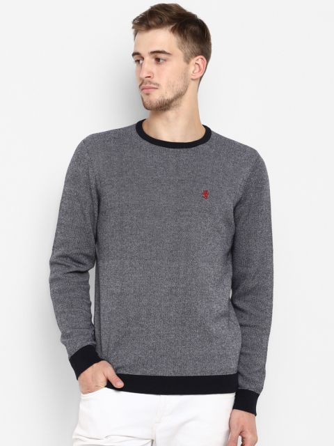 

Red Tape Men Navy Blue Solid Sweater