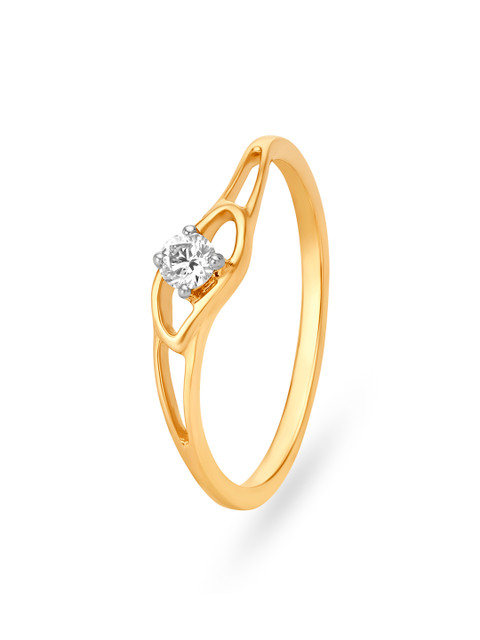 

Mia by Tanishq 14KT Gold Diamond Ring for Women in Cut-Out Design