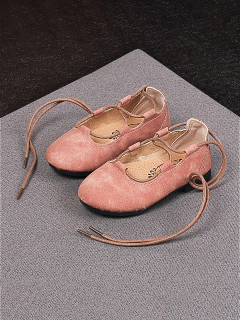 

Walktrendy Girls Pink Slip-On Sneakers