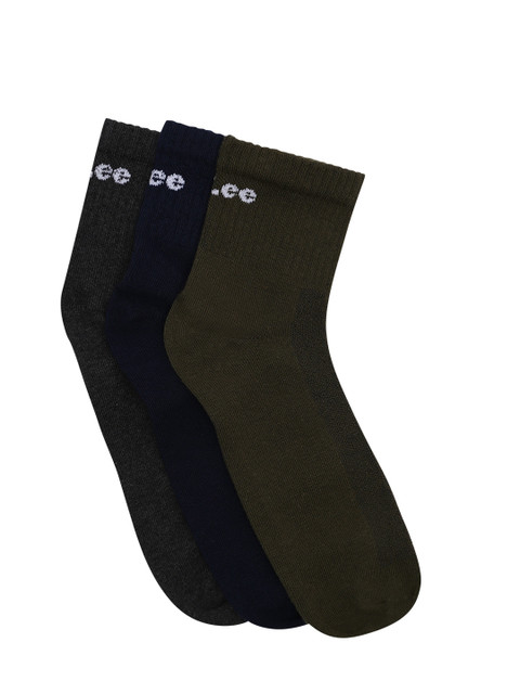 

Lee Men Pack of 3 Assorted Solid Ankle-Length Socks
