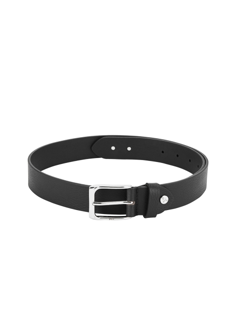 

Parx Men Black Solid Leather Belt