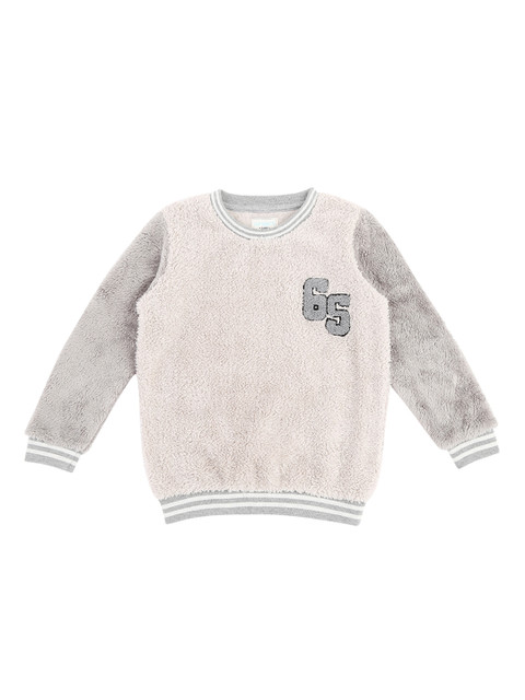 

Pantaloons Junior Boys Grey and Beige Self Design Sweater
