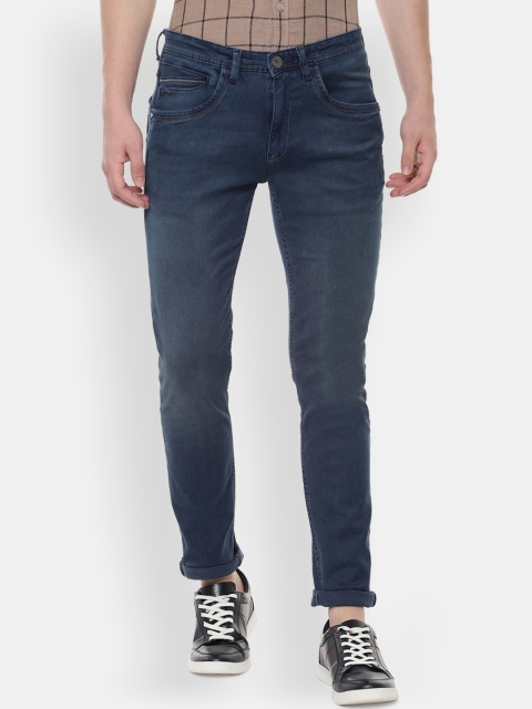 

V Dot Men Blue Skinny Fit Mid-Rise Clean Look Stretchable Jeans