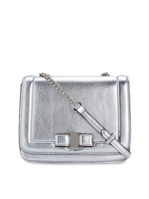 

bebe Women Silver-Toned Embellished Sling Bag