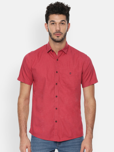 

Louis Philippe Sport Men Pink Slim Fit Solid Casual Shirt