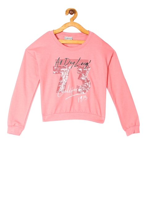 

Cherokee Girls Pink Printed Sweatshirt