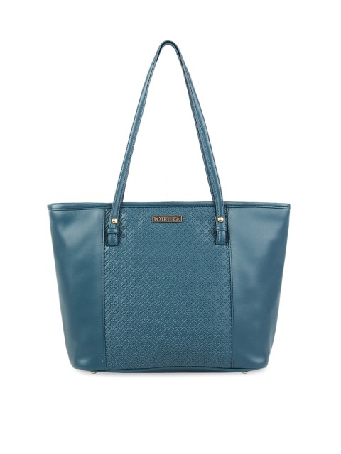 

Toteteca Teal Blue Textured Shoulder Bag