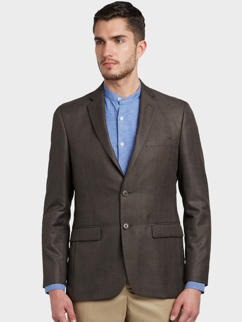 

ColorPlus Men Brown Checked Blazer