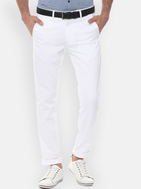 

Louis Philippe Sport Men White Slim Fit Solid Regular Trousers