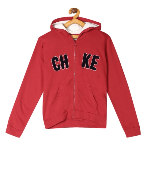 

Cherokee Girls Red Embroidered Hooded Sweatshirt