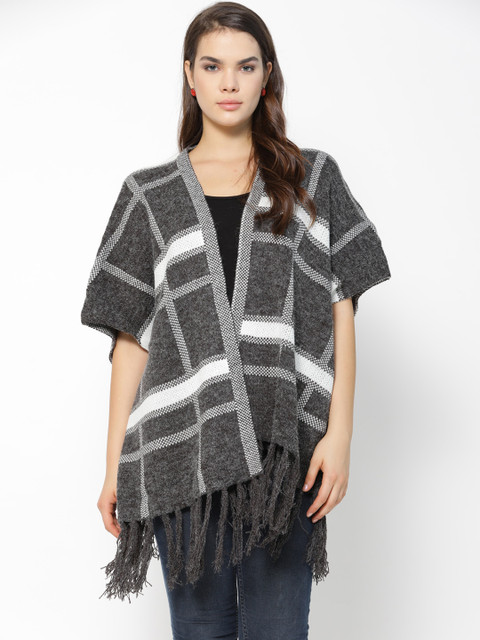 

Gipsy Women Black & White Checked Sweater