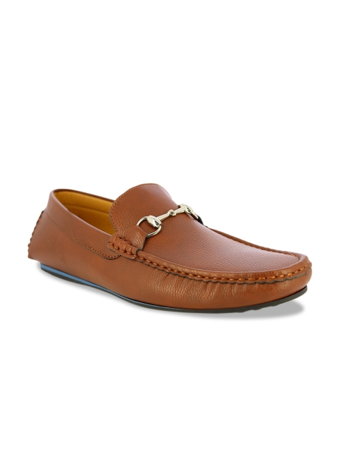 

Alberto Torresi Men Tan Brown Waterproof Lining Loafers