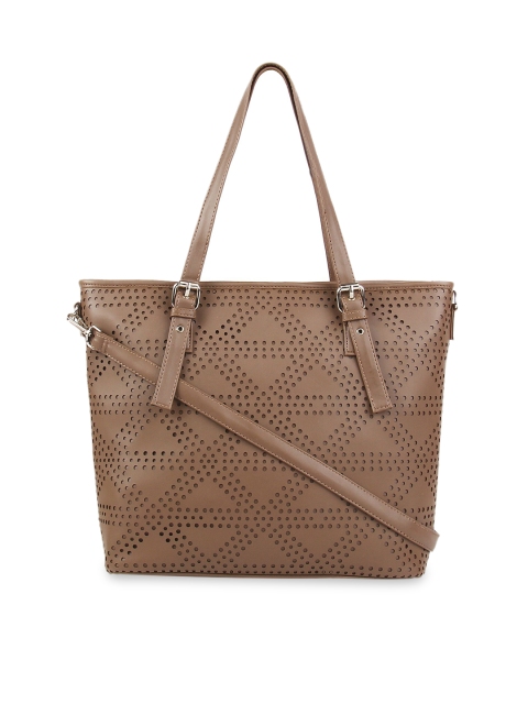 

Toteteca Beige Textured Shoulder Bag