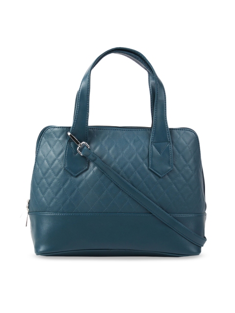 

Toteteca Teal Blue Textured Handheld Bag