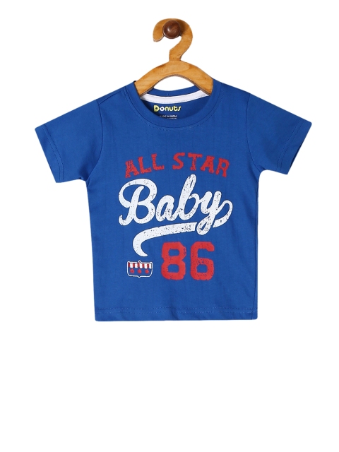 

Donuts Boys Blue Printed Round Neck T-shirt