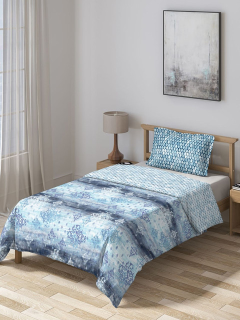 

DDecor Blue Ethnic Motifs Summer 150 GSM Single Bed Comforter