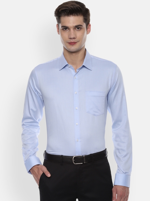 

Van Heusen Men Blue Slim Fit Self Design Formal Shirt