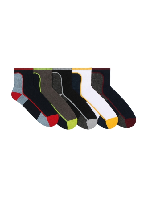

Supersox Men Pack of 5 Ankle-Length Socks, Multi