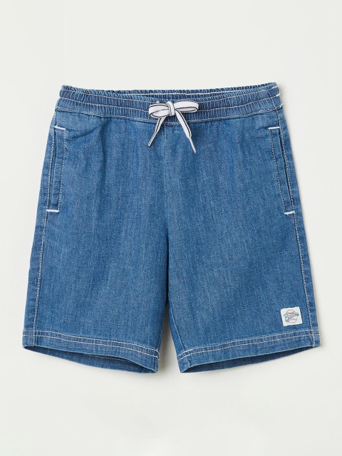 

Bossini Boys Navy Blue Solid Regular Fit Denim Shorts