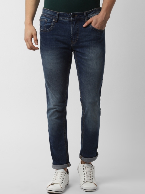 

Peter England Casuals Men Navy Blue Slim Fit Mid-Rise Clean Look Stretchable Jeans