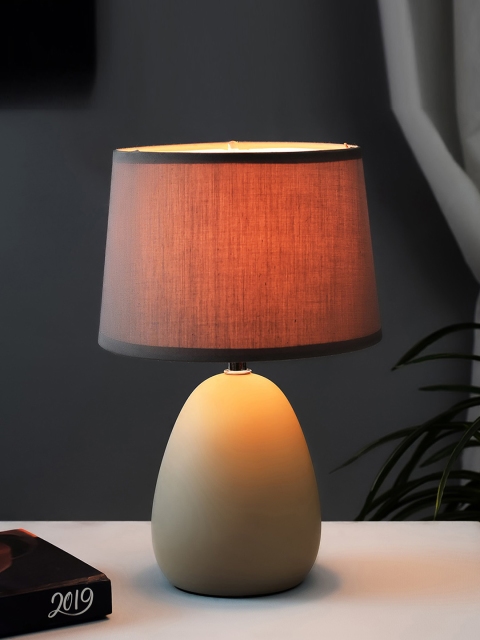 

Archies Cream-Coloured Solid Frustum Bedside Standard Lamp, Off white
