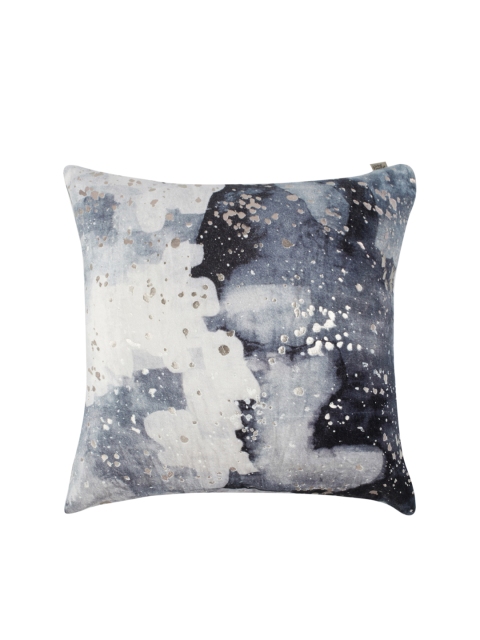 

Living Essence Charcoal & Off-White Single Abstract Square Cushion Cover