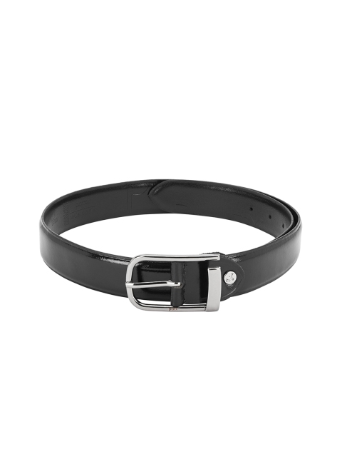 

Parx Men Black Solid Leather Belt