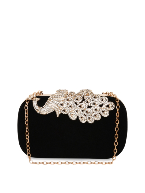 

KLEIO Black Solid Clutch