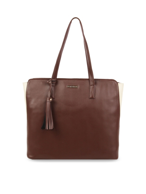 

Toteteca Brown & Beige Colourblocked Shoulder Bag