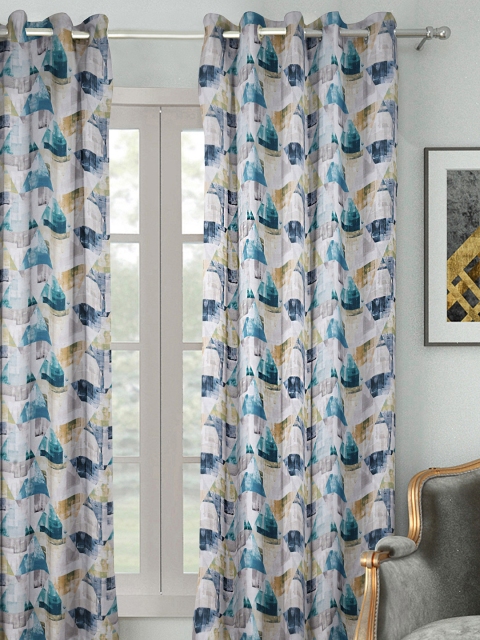 

HOUZZCODE Multicoloured Single Room Darkening Curtain Curtain, Multi