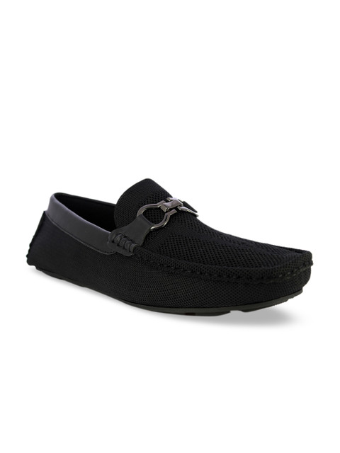 

Alberto Torresi Men Black Waterproof Lining Loafers