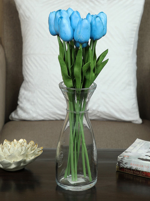 

PolliNation Set of 10 Blue Artificial Tulip Flower Stems