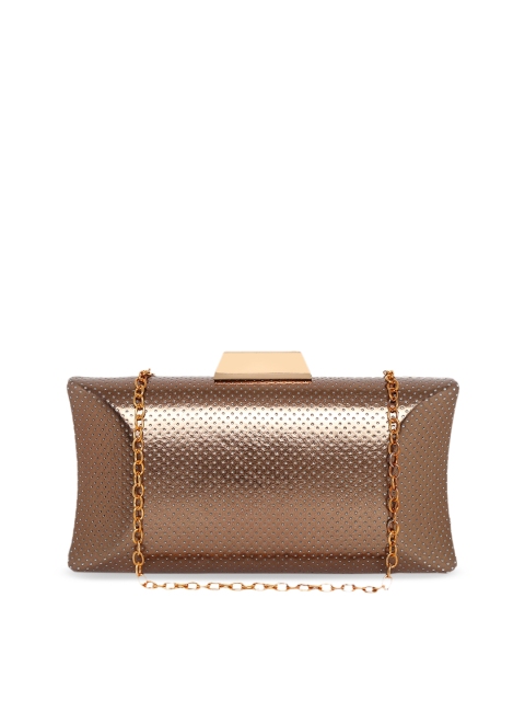 

KLEIO Copper-Toned Solid Clutch