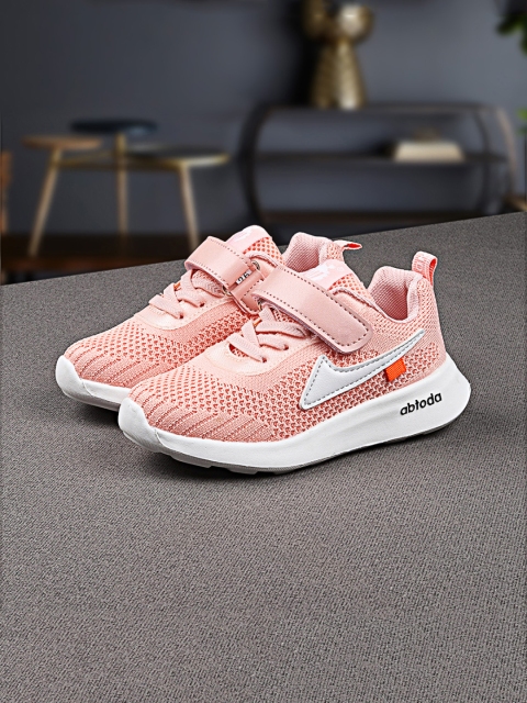 

Walktrendy Girls Peach-Coloured Slip-On Sneakers