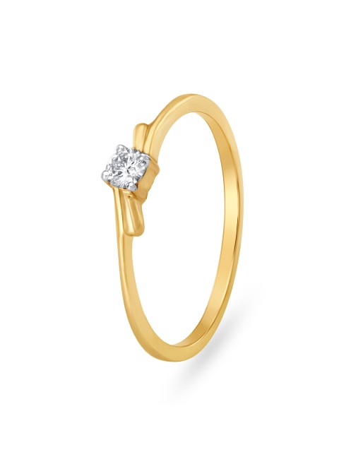 

Mia by Tanishq 14KT Gold Ring for Women with Studded Diamond