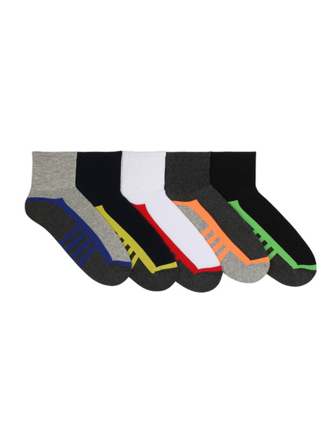 

Supersox Men Pack of 5 Ankle-Length Socks, Multi