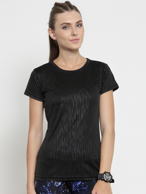 

Boston Club Women Black Printed Round Neck T-shirt