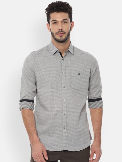 

Van Heusen Sport Men Grey Slim Fit Printed Casual Shirt