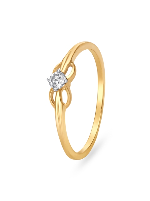 

Mia by Tanishq 14KT Gold Diamond Ring for Women in Bow-Like Design