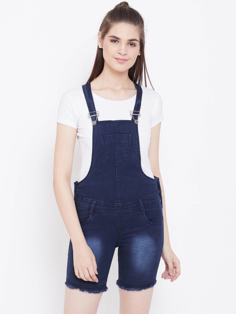 

Nifty Women Blue Slim Fit Solid Dungarees