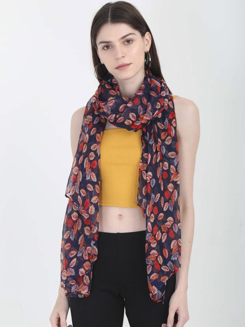 

FabSeasons Women Blue Printed Scarf