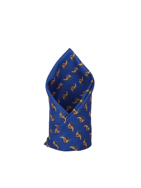

Peter England Men Blue & Beige Printed Pocket Square