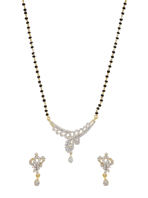 

Voylla Gold-Plated Mangalsutra with Earrings
