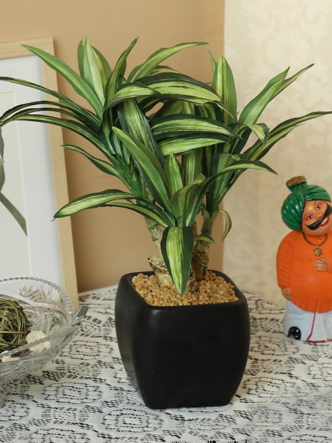 

PolliNation Yellow Artificial Dracaena Bonsai With Pot